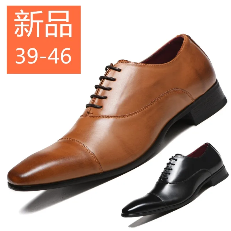 

High Quality Men Dress Shoes Male Breathable Casual Shoes Leather Business Office Shoe Luxury Oxfords Shoes New Men Formal Shoe