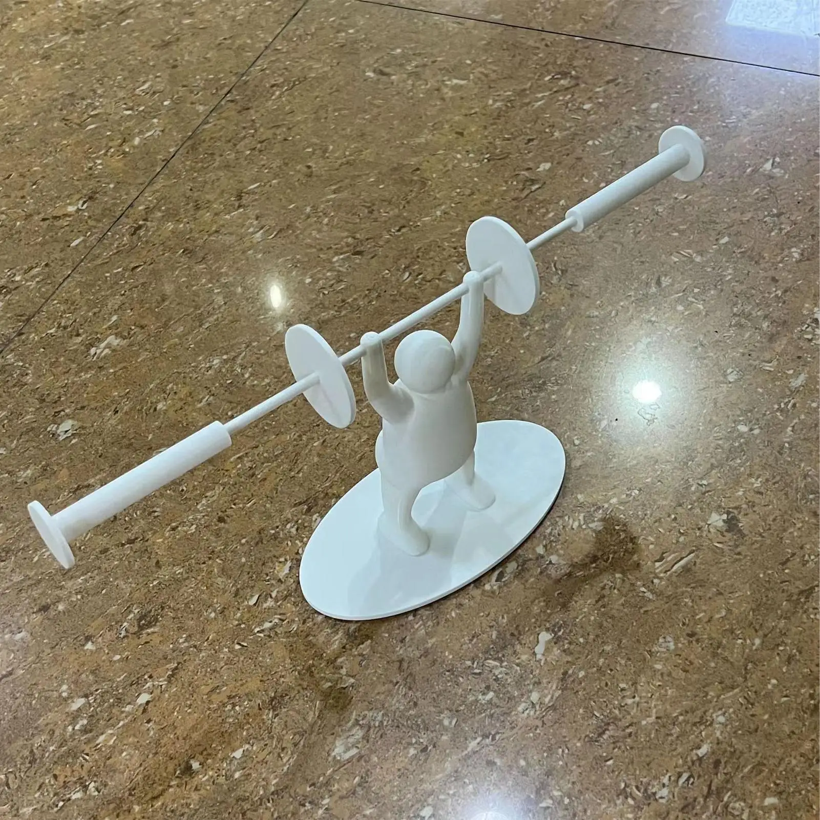 

Bathroom Toilet Paper Holder 3D Printed Weightlifting Figure Toilet Paper Stand Toilet Paper Stand Novelty Decorative Supporter