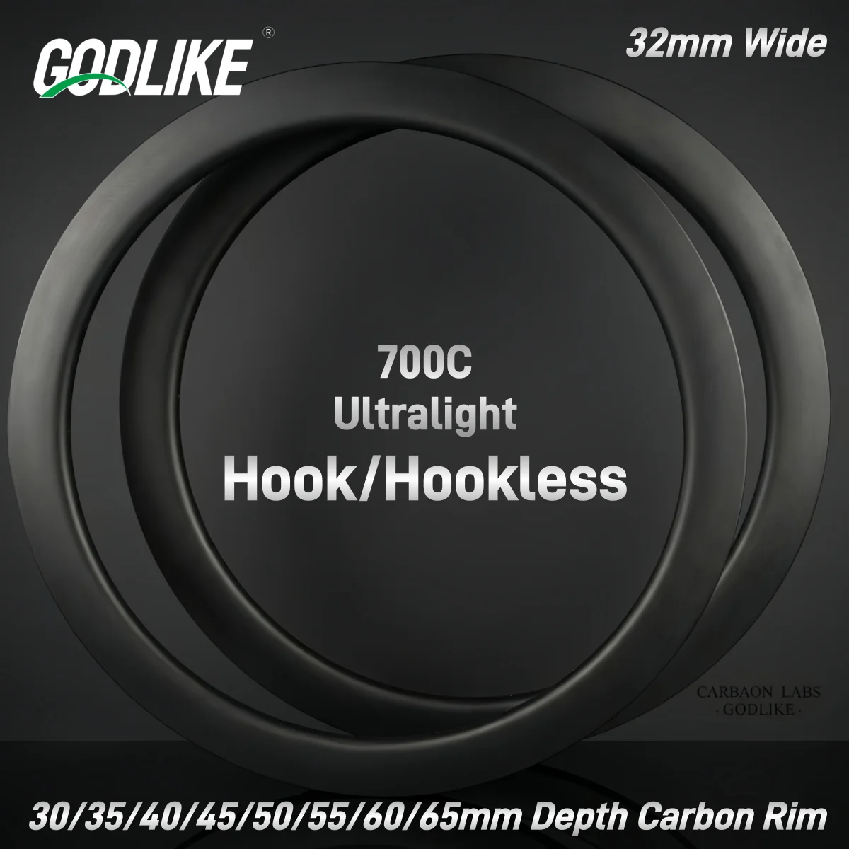 

Карбоновый обод GODLIKE Custom 700C, ширина 32 мм, внутренний профиль 25 мм, для шоссейных и гравийных велосипедов, глубина обода 30/35/40/45/50/55/60/65 мм, с креплением Hookless