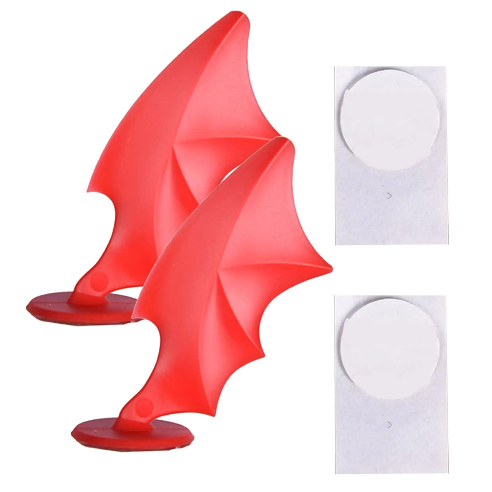 2x2Pcs Motorcycle Helmet Decoration Sticker Demon Horn for Bicycle Helmet