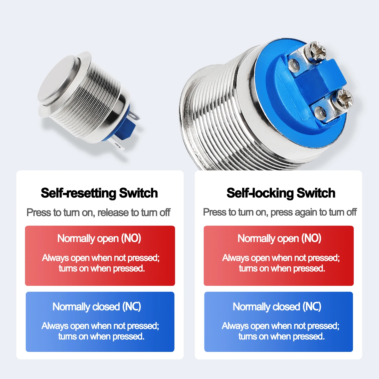 12/16/19/22mm Metal Push Button Switch Oxidized Black Momentary Latching Fixed On Off Power Switch 3V 6V 12V 24V 220V