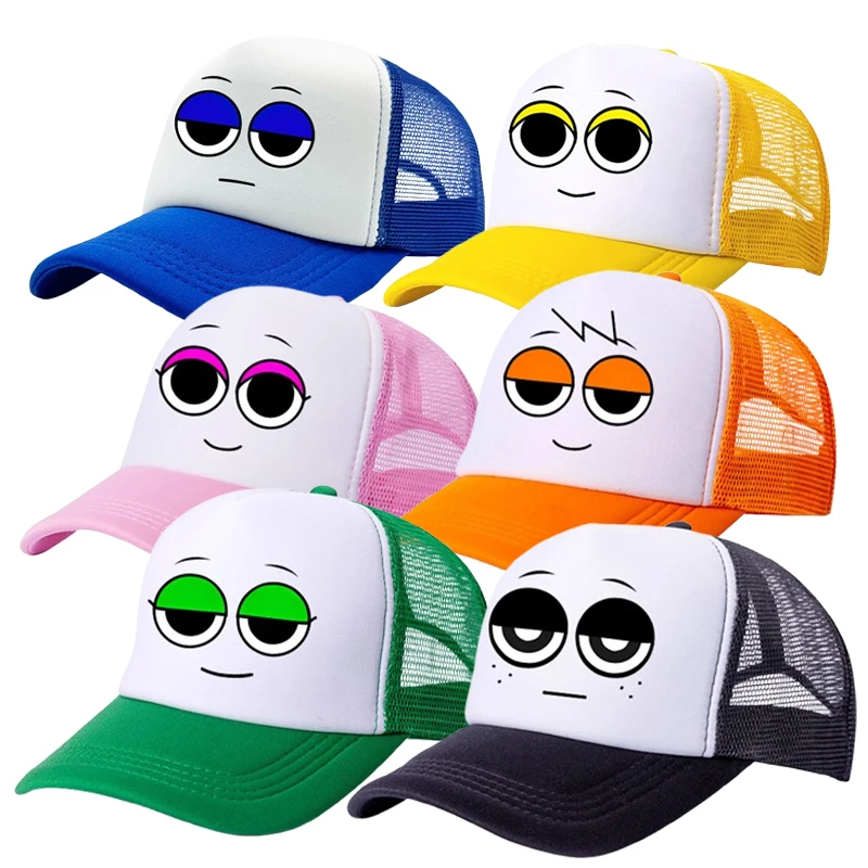 

Game Sprunkiy Baseball Cap Boys Girl Cute Anime Print Hat Outdoor Street Casual Sunshade Summer Kids Adult Cap Party Kawaii Gift