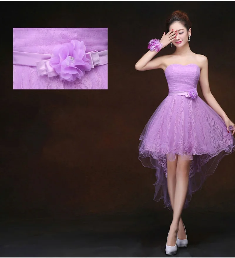 Reject Return M78 Purple Lilac Prom Dresses Graduation Robe Princess Girls Net Mesh Tulle Wedding Party Dress