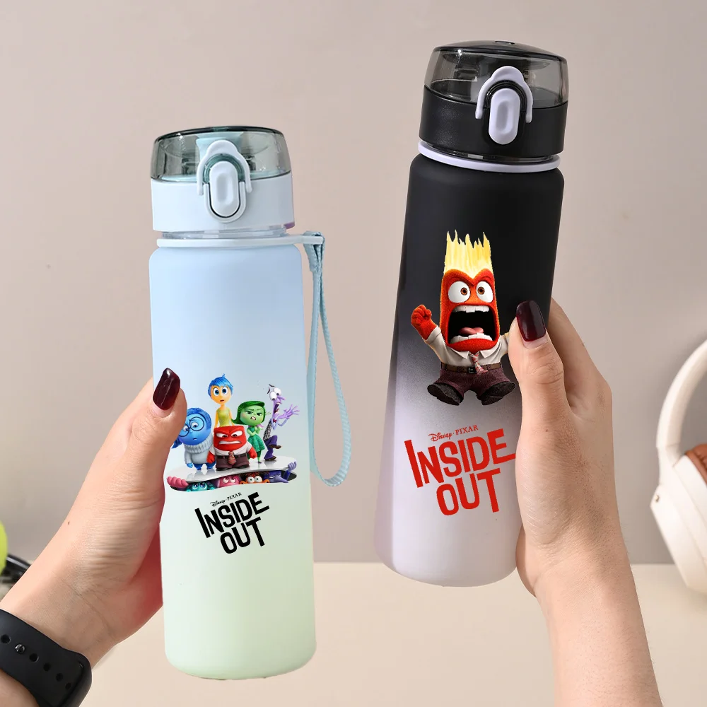 Disney Inside Out 2 Animation Cartoon Outdoor Sports Portable Bottle Cup Joy Sadness Fear Disgust Fitness Cycling Children Gift