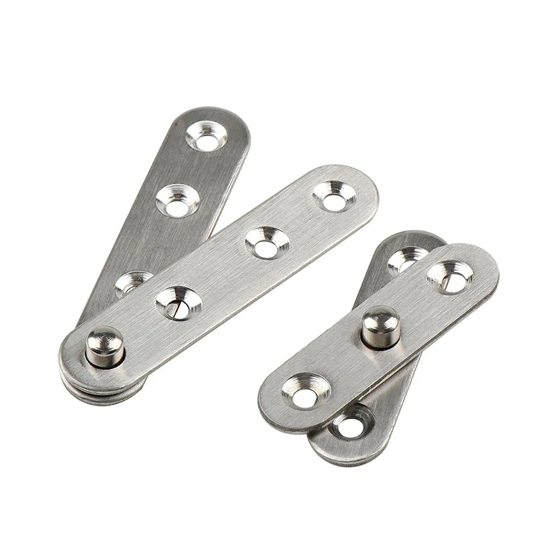 Brand New 10PCS Stainless Steel Door Pivot Hinges 360 Degree Rotary Invisible Hidden Insert Door Hinges Install Up and Down