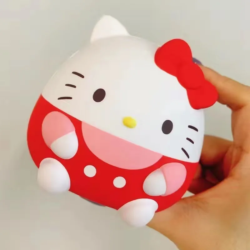 Sanrio HelloKitty Pinching Music Action Anime Figures Kuromi Mymelody PompomPurin Cinnamoroll Cute Toys Decompression Toys Gifts