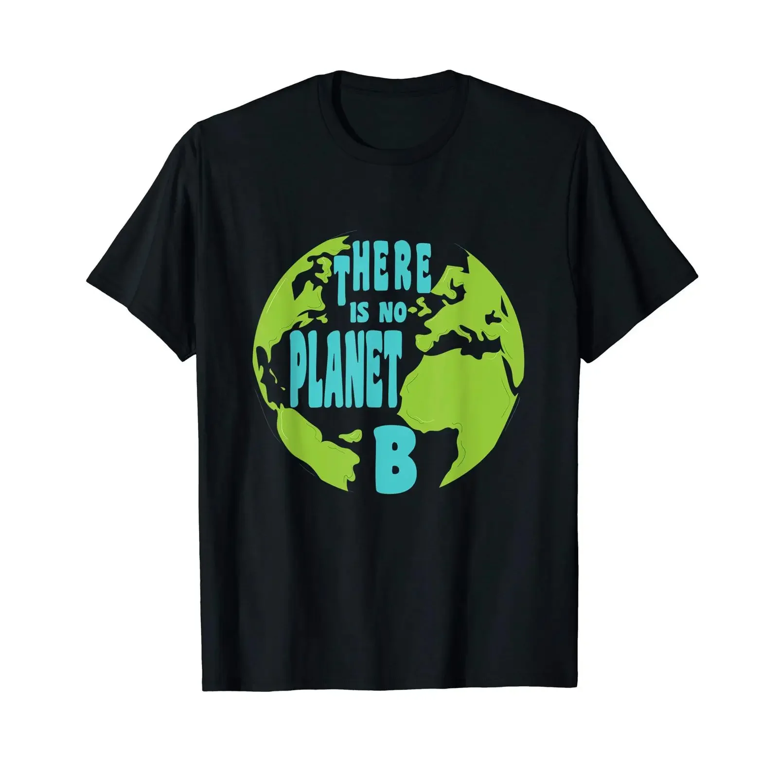 There Is No Planet B Motif Environmental Protection Climate Change T Shirt vintage Washed Stretched Slightly Versatile