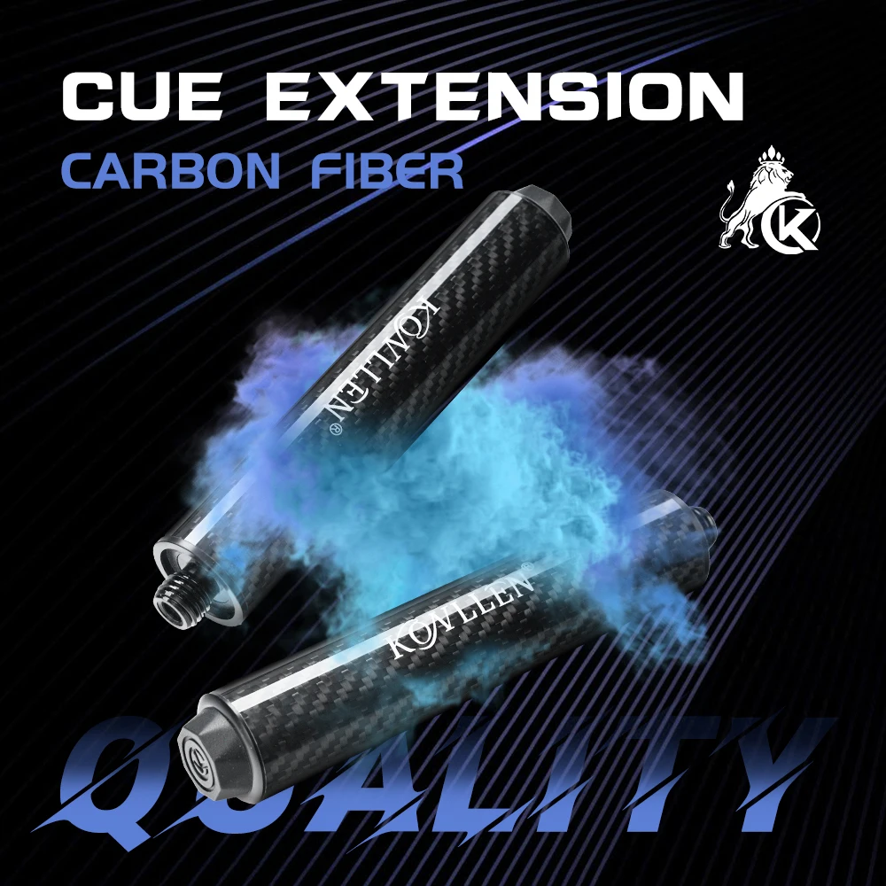 

KONLLEN Orginal Pool Cue Extension Carbon Fiber 6" Extension with Bumper for KONLLEN Cues Billiards Accessories