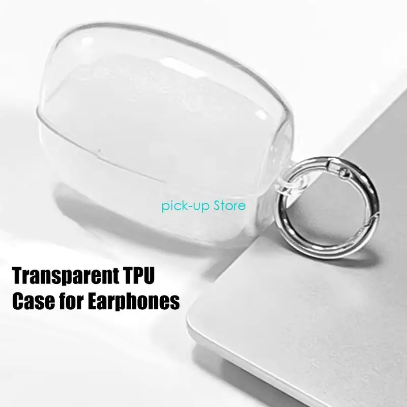 Q5WA Flexible Soft TPU Protector Case Housing For Clip Wireless Headphone Shockproof Cover Scratch Resistant Sleeve Daily Use