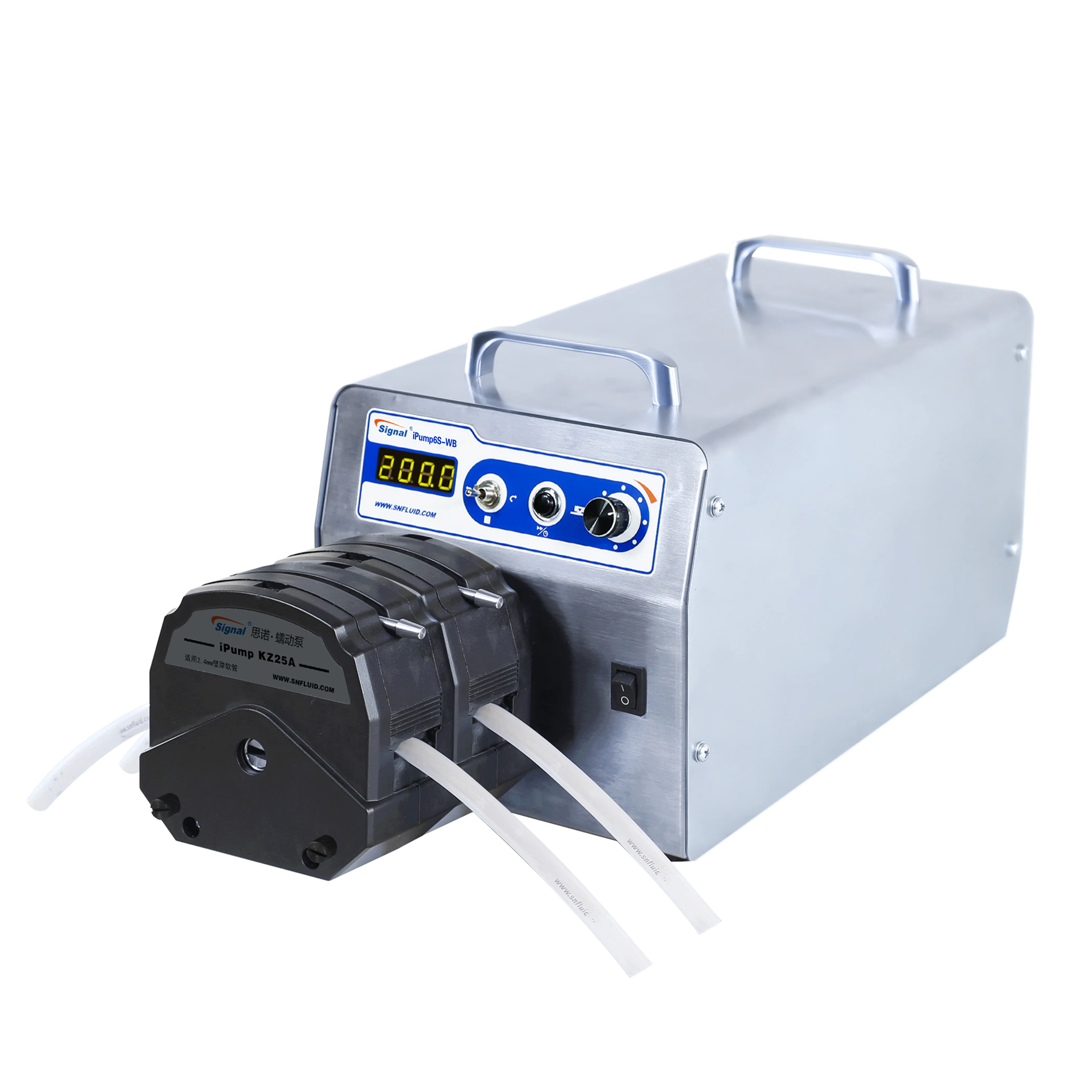 Food Grade Peristaltic Pump, 304 Stainless Steel Adjustable Speed 3000ml/min for Dosing and Transfer