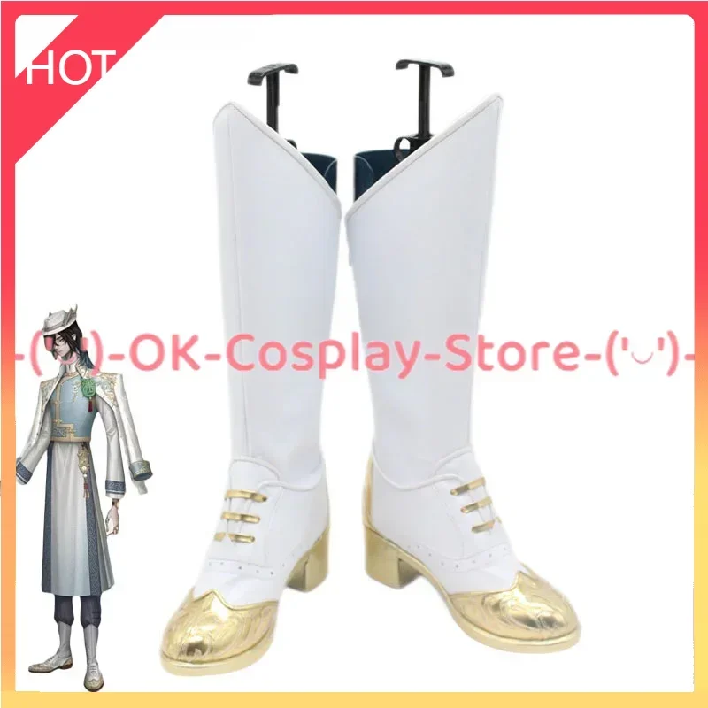 

Game Identity V Wuchang Cosplay Shoes PU Leather Shoes Halloween Carnival Boots Xie Bian Cosplay Props Custom Made