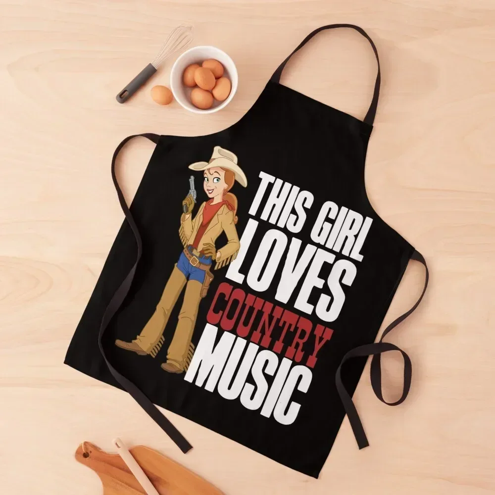 This girl loves country music! Apron All For Kitchen And Home Kitchen Things And For Home Apron