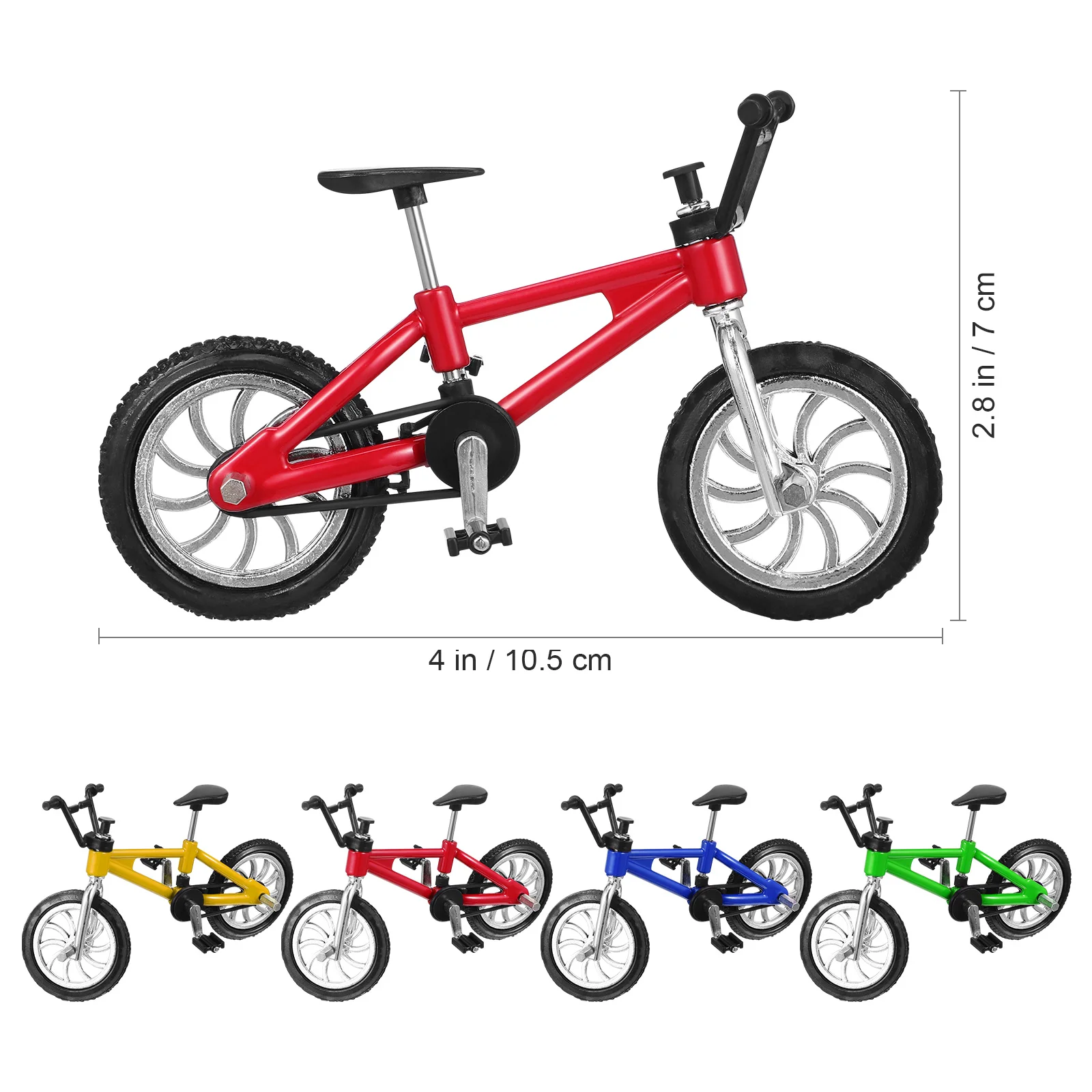 TOYMYTOY 1:18 미니어처 핑거 산악 자전거 모델 장난감, 어린이 남아용 미니 합금 크리에이티브 장난감, 4 개