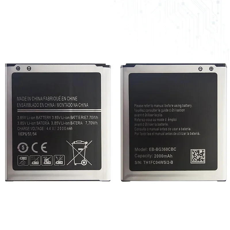 2000Mah EB-BG360CBC Battery For Samsung Galaxy Core Prime G360 G361F G361H G360H/F LTE SM-G3606 G3 Bateria + Tracking Number