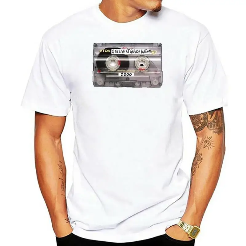 Old School UKG UK Garage Tape Cassette Garage Nation DJEZ Grime T-Shirt - Various Colours - Sizes Small - 5XL men t shirt