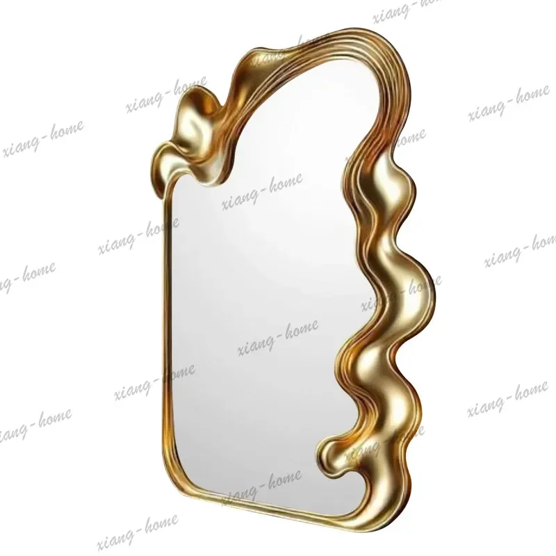 PG Retro high-end floor mirror  full-length mirror special-shaped creative wall-mounted fitting mirror