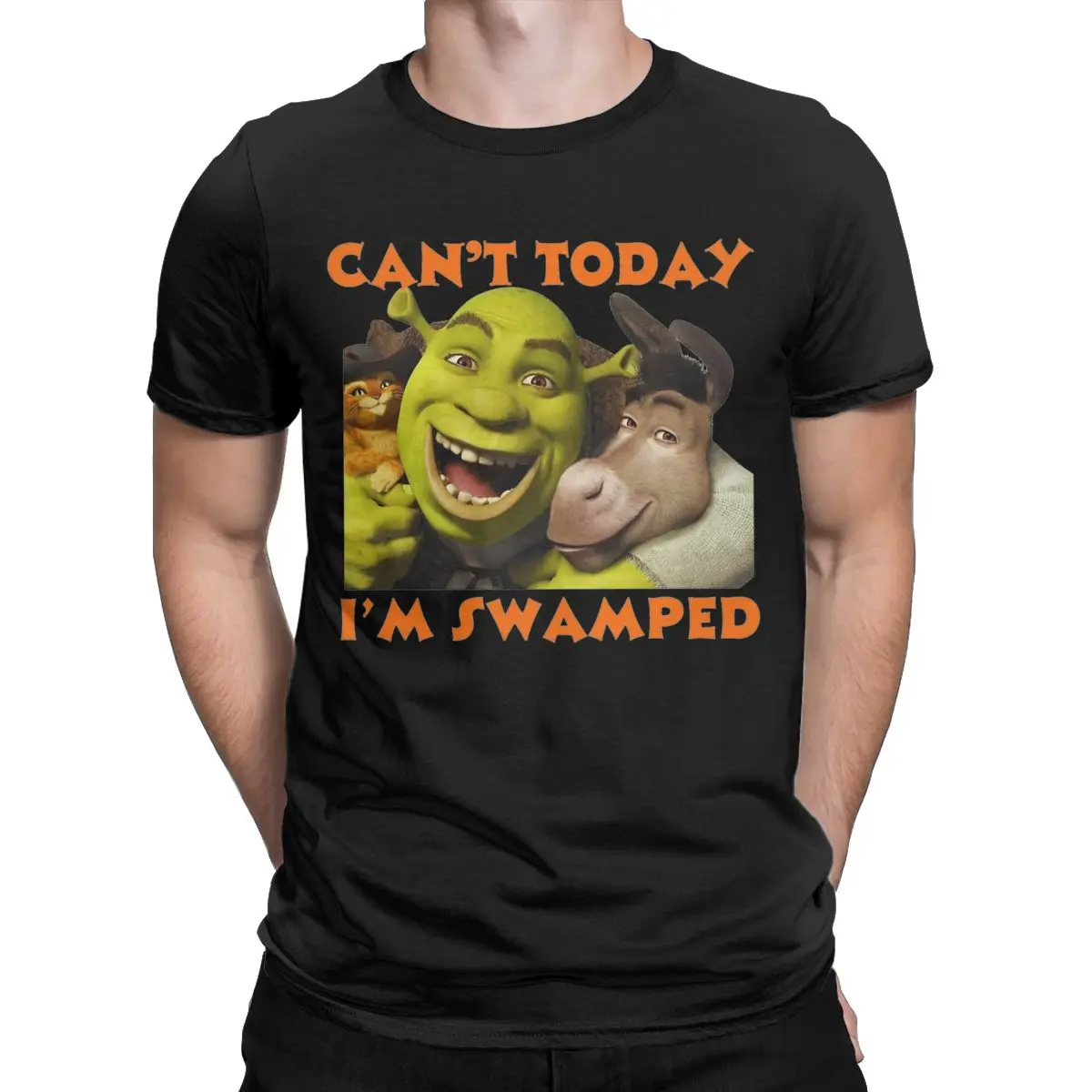 Vintage Can't Today I'm Swamped T-Shirt Men Crewneck Cotton T Shirt Short Sleeve Tees Gift Clothes