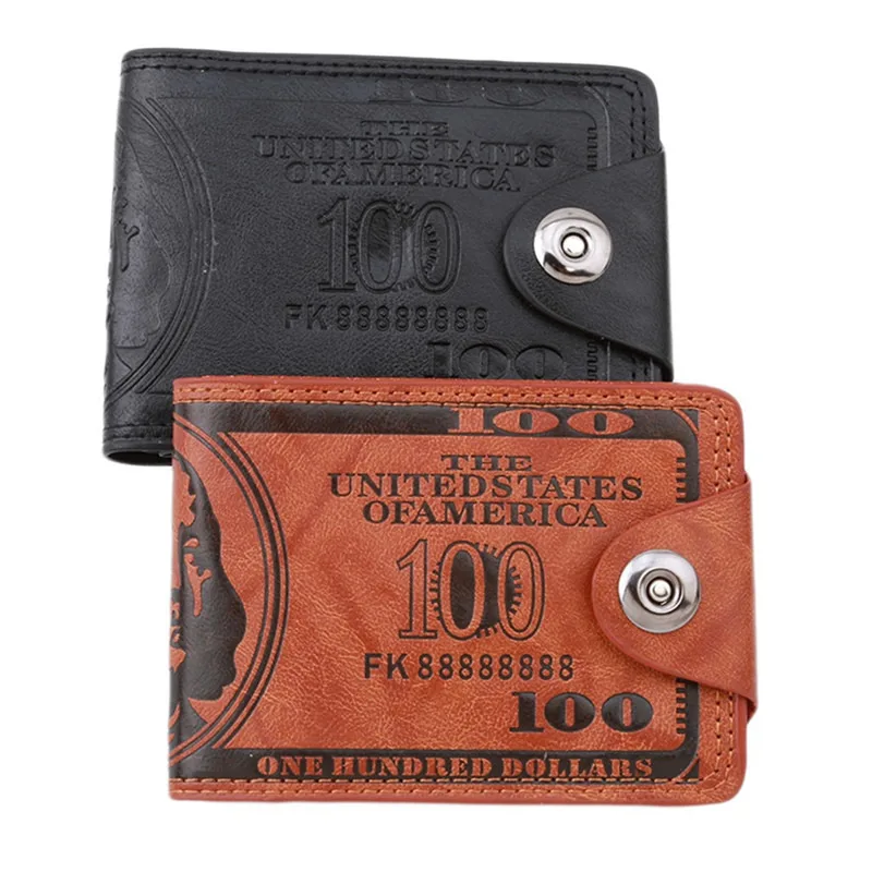 

Leather Men Wallet 2024 Dollar Price Wallet Casual Clutch Money Purse Bag Credit Card Holder Fashion New Billetera Hombre