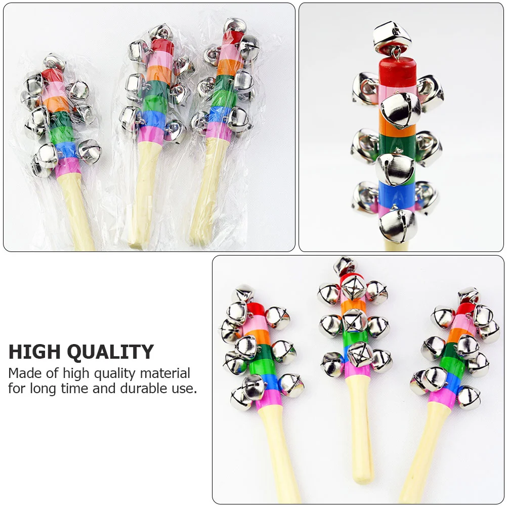 10 Pcs Hand Bell Baby Music Gifts for The Sensory Bells Kids Musical Instrument Rattles