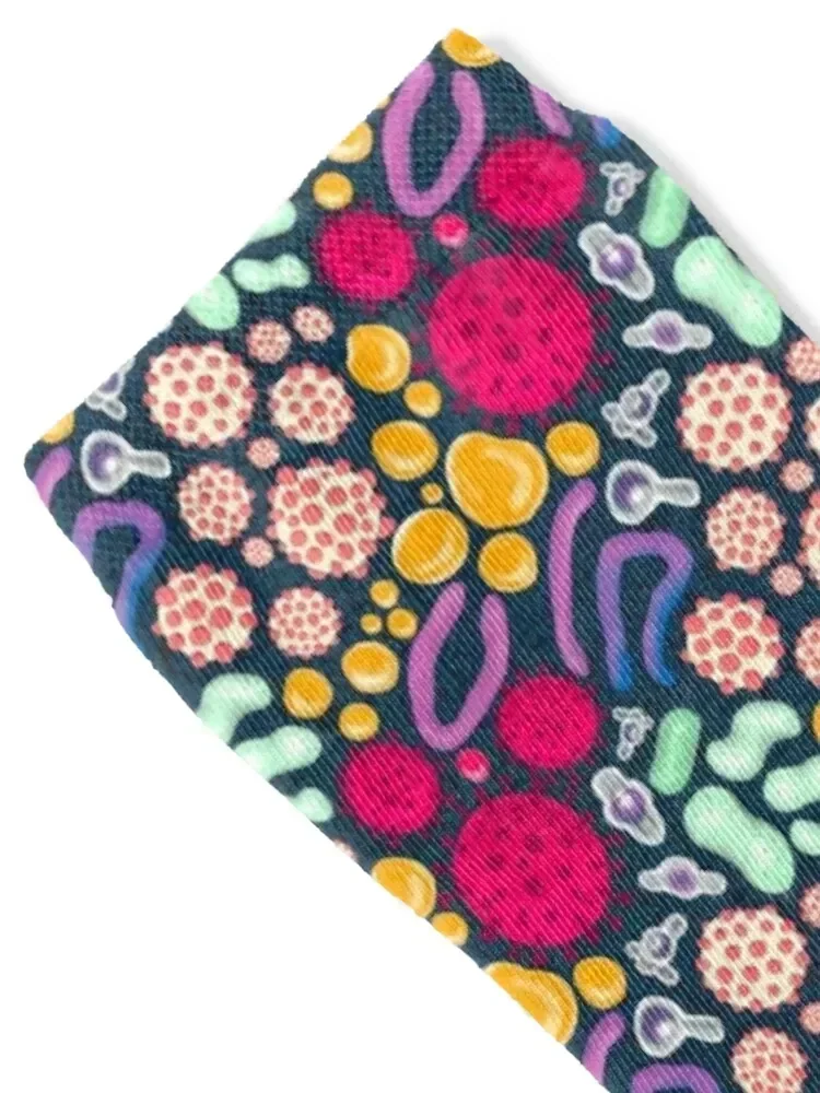 Our little roommates - the gut microbiome Socks Hiking boots custom christmas stocking Novelties Mens Socks Women's