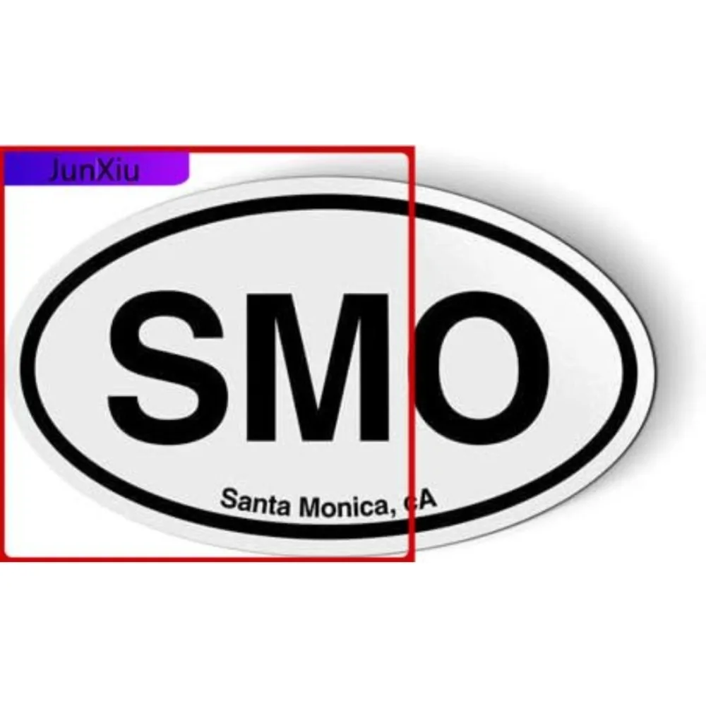 

Stickers and Tees SMO Santa Monica California Oval - Car Magnet