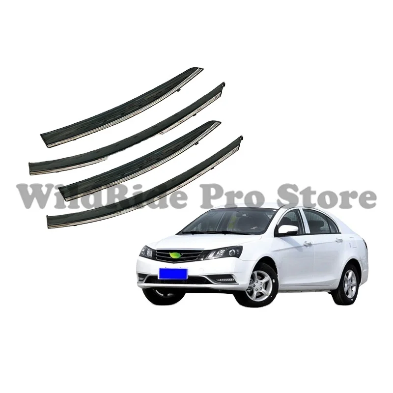 

1 set Rain Guards for GEELY EMGRAND EC7 RV 2010 2022 Tape On Car Side Window Vent Deflectors Visors Wind Vent Deflector