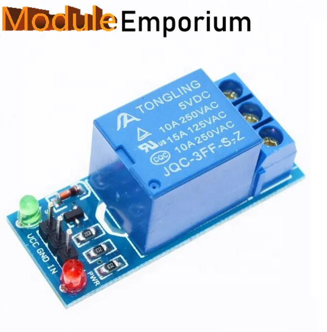 

JQC-3FF-S-Z-05VDC 5V low level trigger 1 Single Channel Road Way Relay Module