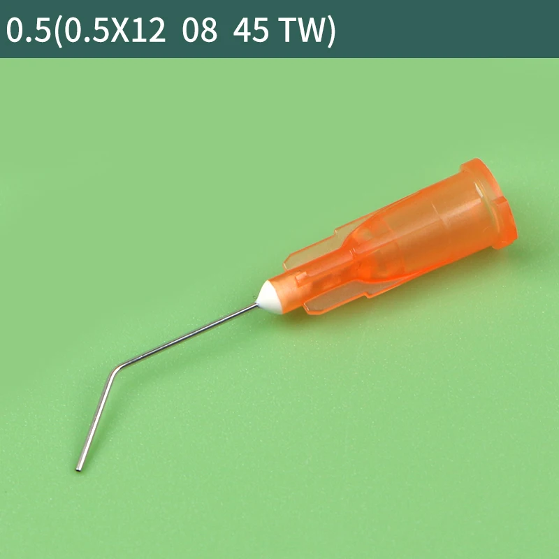 

Ophthalmic Tear Drainage Needle Disposable Sterile Flushing Dental Flat Head Straight Angle Needle