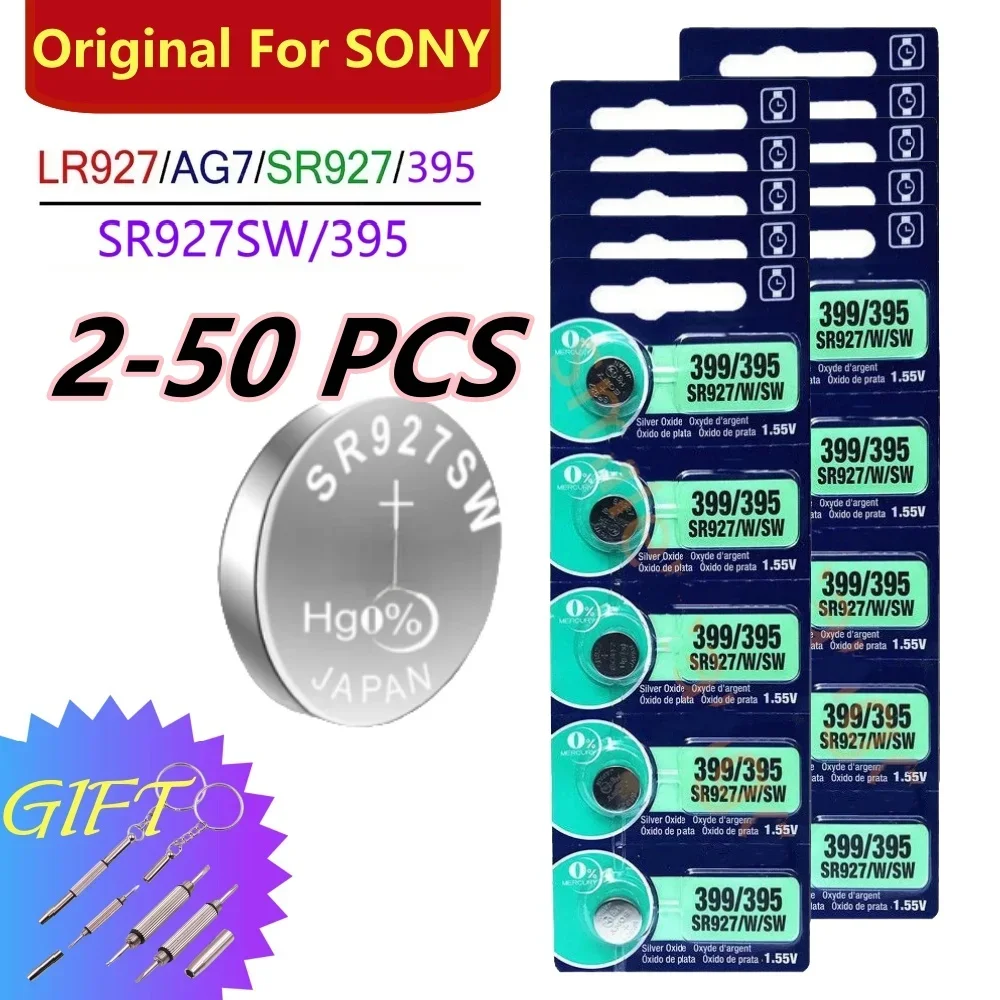 Hot 2-50Pcs For Sony  AG7 SR927SW 395 LR927 395AL926F  Lithium Batteries Button Battery for Watch Toys Control Calculator T