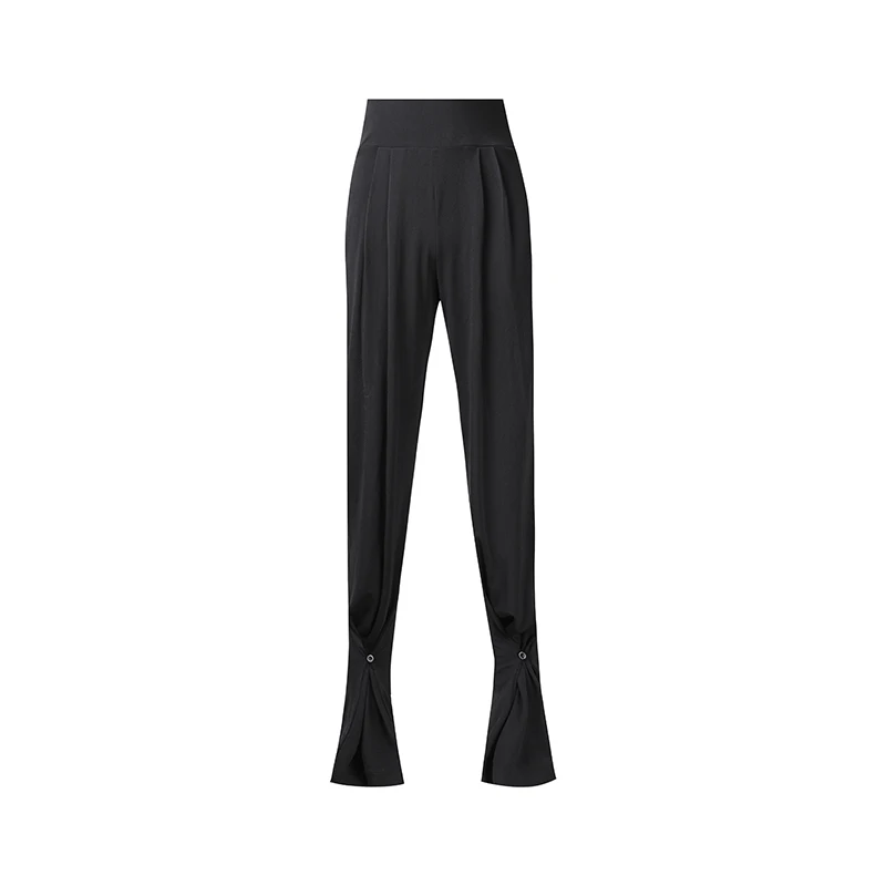 Summer Latin Dance Pants for Women Breathable High-waists Professional Cha-cha Samba Rumba Training Performance Dance Long Pants