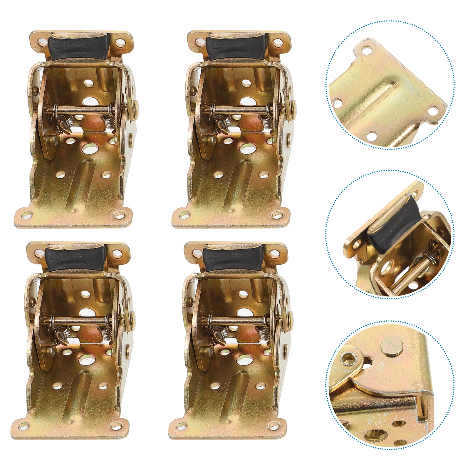 

4pcs Folding Sofa Feet Hinges Support Brackets Hidden Heavy Duty Extension Furniture Hardware for Tables