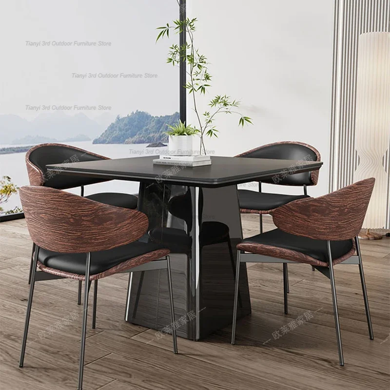 

Italian Style Designer Simplicity Dining Tables High-end Modern Restaurant Island Kitchen Table Elegant Luxury Home Furniture