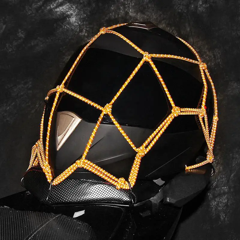 Reflektierende Motorräder Helm Mesh Motorrad Gepäck Netz Schutz ausrüstung Gepäck haken Motorrad Zubehör Veranstalter