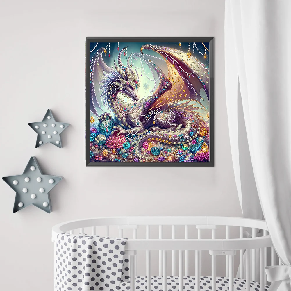 5D DIY Partial Special Shaped Drill Diamond Painting Jewel Pteranodon 30x30cm