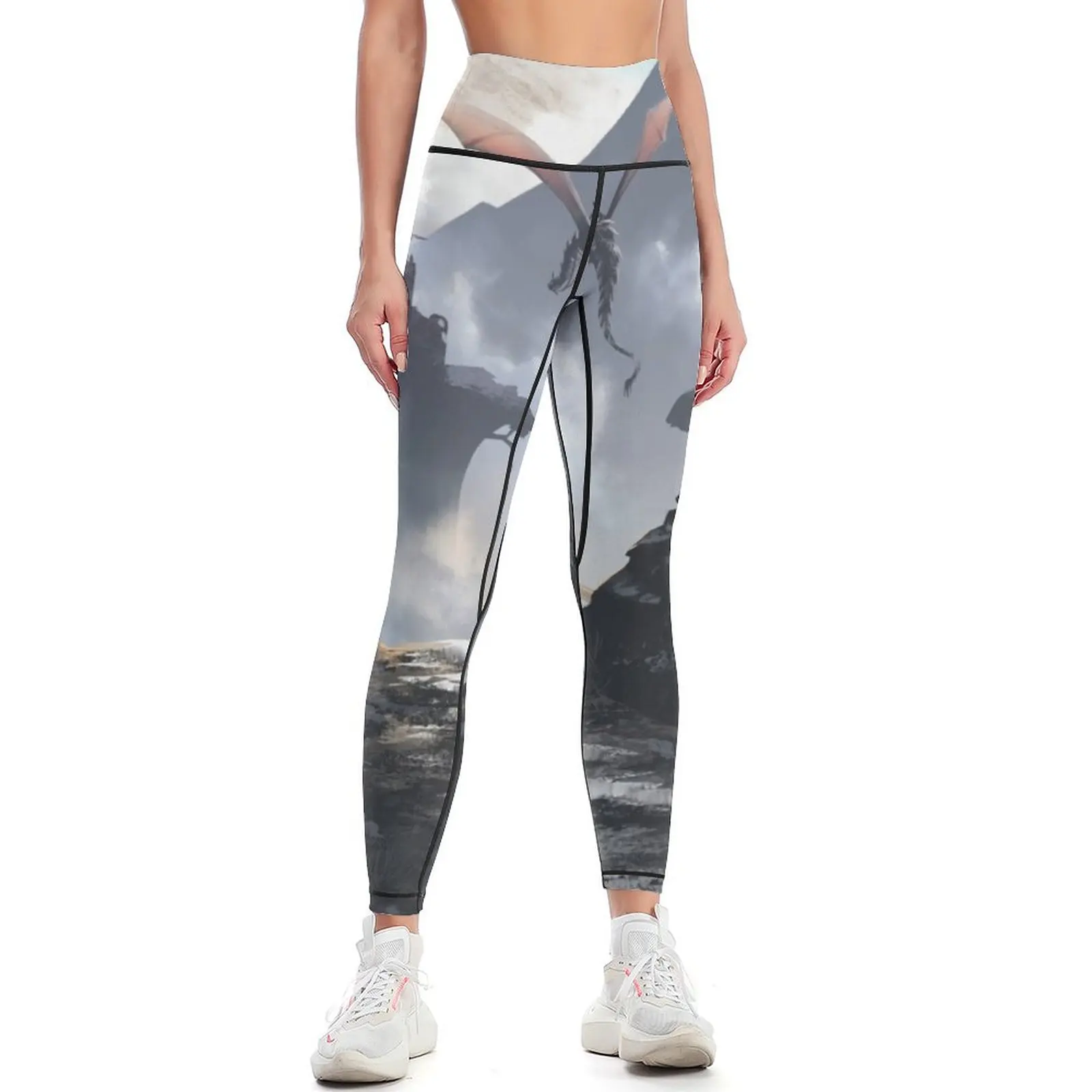 cloud dancer tower Leggings sports shirts gym sports for Womens Leggings