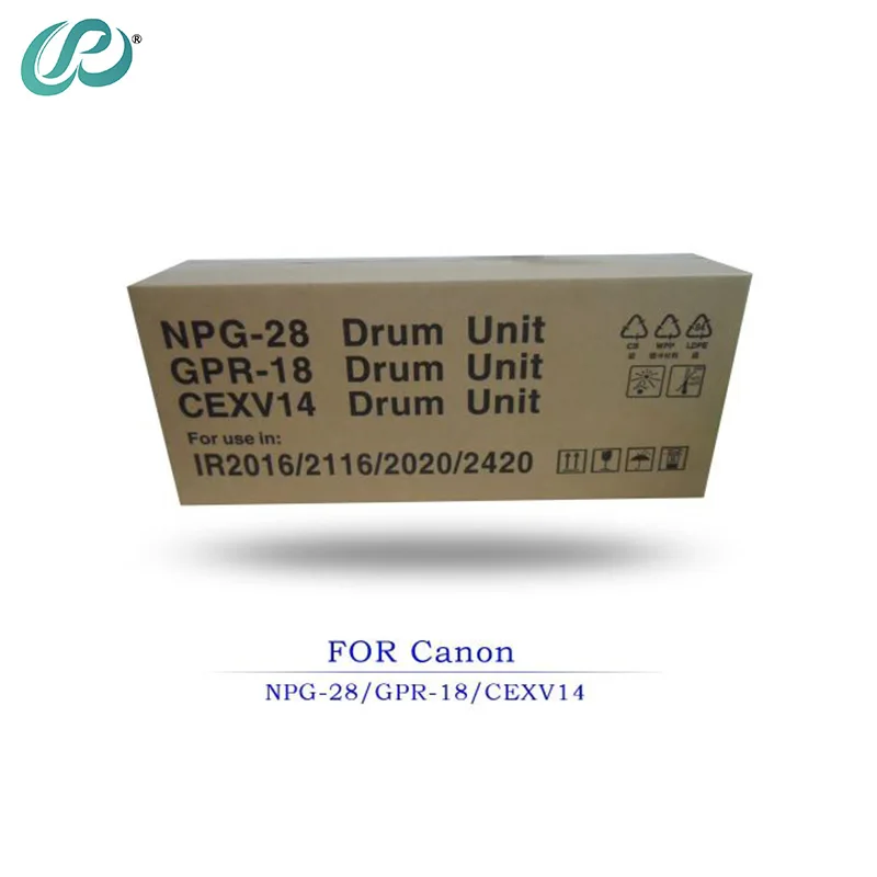 1pcs NPG-28 GPR-18 C-EXV14 Drum Unit Compatible for Canon IR2016 2016J 2020 2020J R2116 2420 2320J 2116 Copier Spare Parts