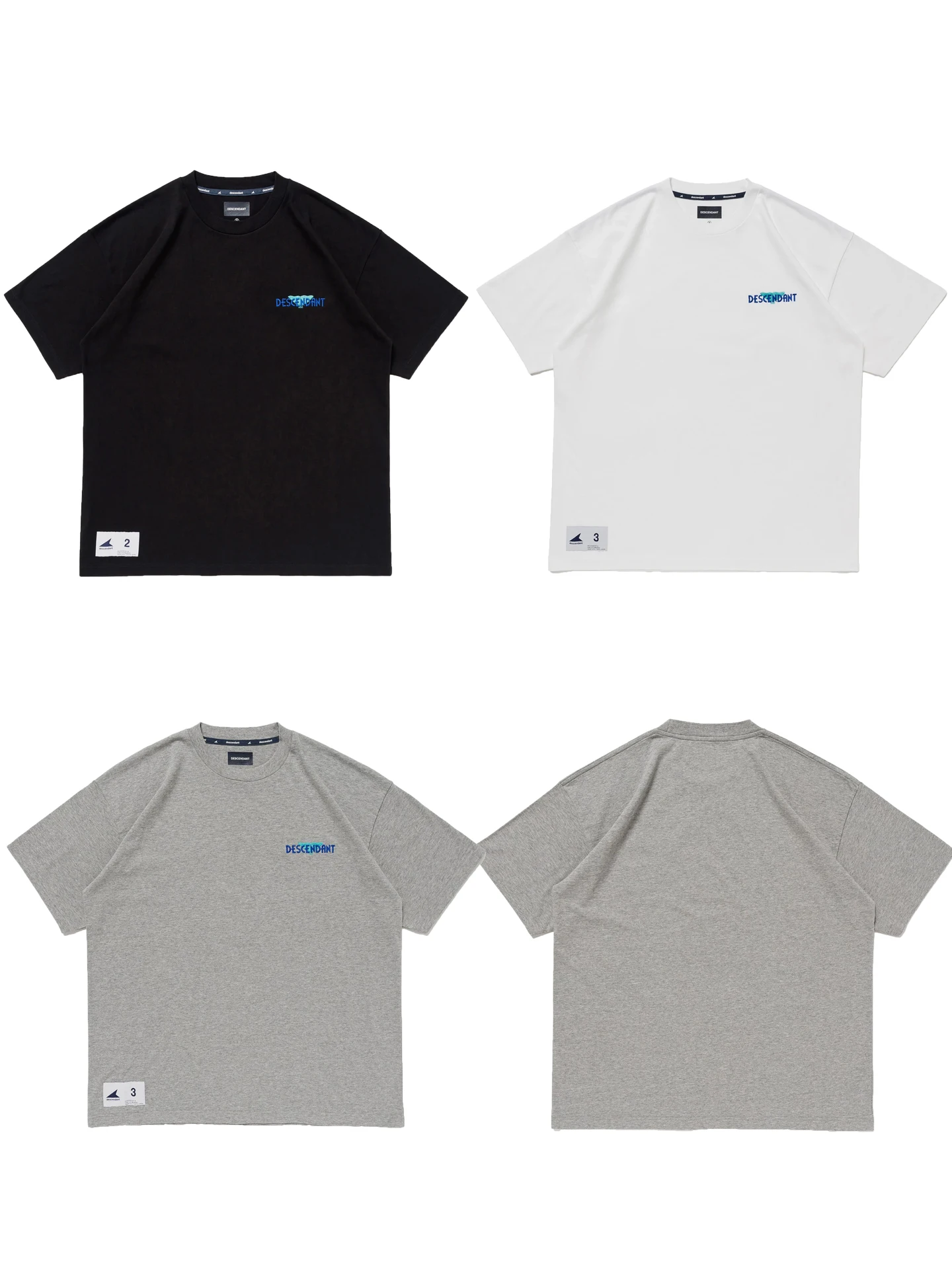 

DCDT Embroidery Heavyweight Crew Neck Short Sleeve Whale T-Shirt