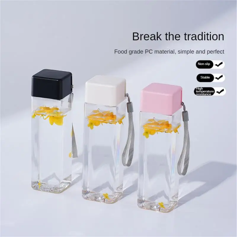 Couple Cup Environmental Protection Fall Resistance Transparent The Most Popular Square Trend Suitable For Men And Women Pc Cup