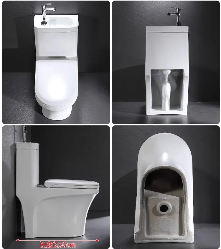 Toilet water tank with wash basin for integrated water pumping, two in one cold and hot water