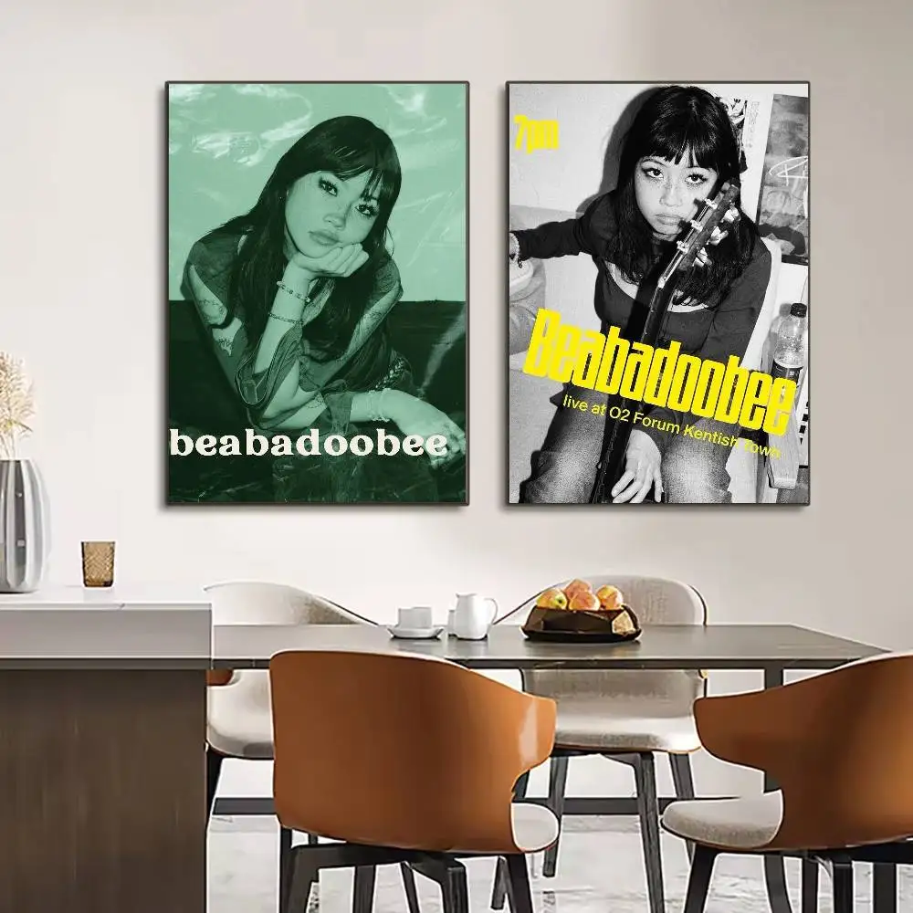 Singer B-Beabadoobee Anime Poster HD art sticky wall waterproof home living room bedroom bar aesthetic decoration