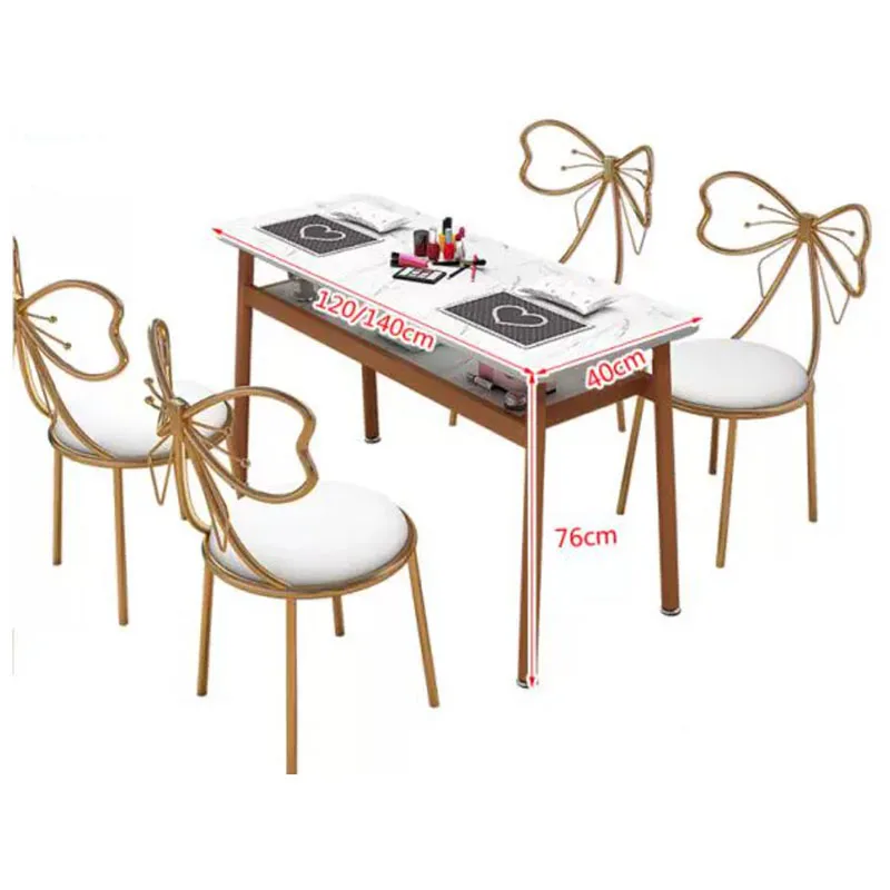 Simple Rustic Manicure Table Chinese Metal Unique High Quality Manicure Table Trendy Classic Manicura Mesa Nails Furniture