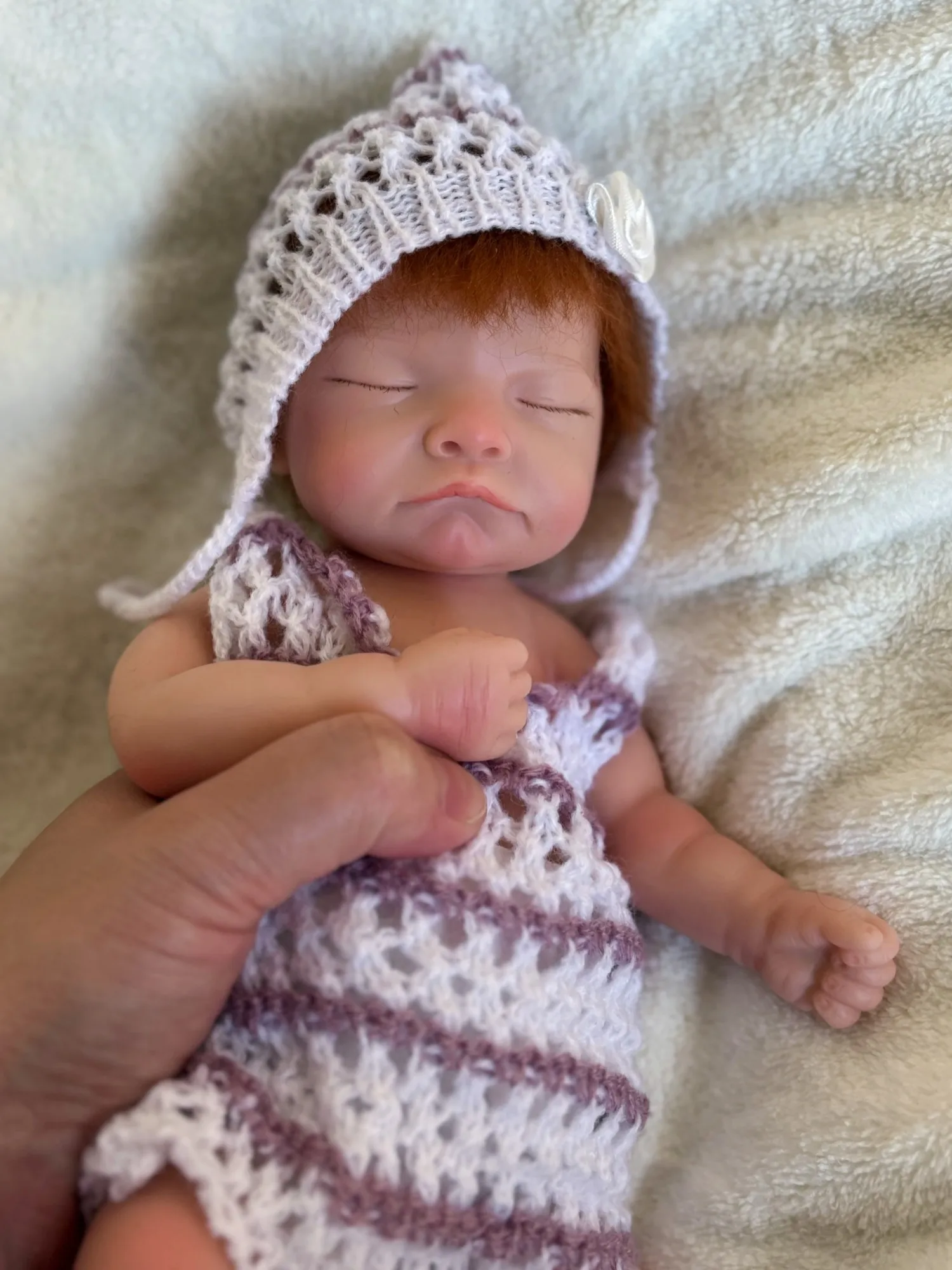 25 cm Handgemachte Reborn Baby Puppen Verwurzelt Haar Nettes Mädchen Ganzen Körper Weiche Silikon Neugeborenen Baby Puppe Spielzeug Für Kinder geschenk De Silikon