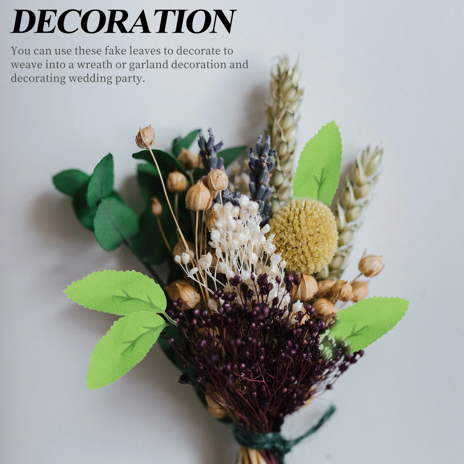 

100 pcs Artificial Rose Leaves Decorations Green Fabric DIY Wedding Home Garland Wreath Party Centerpieces Lifelike Chic