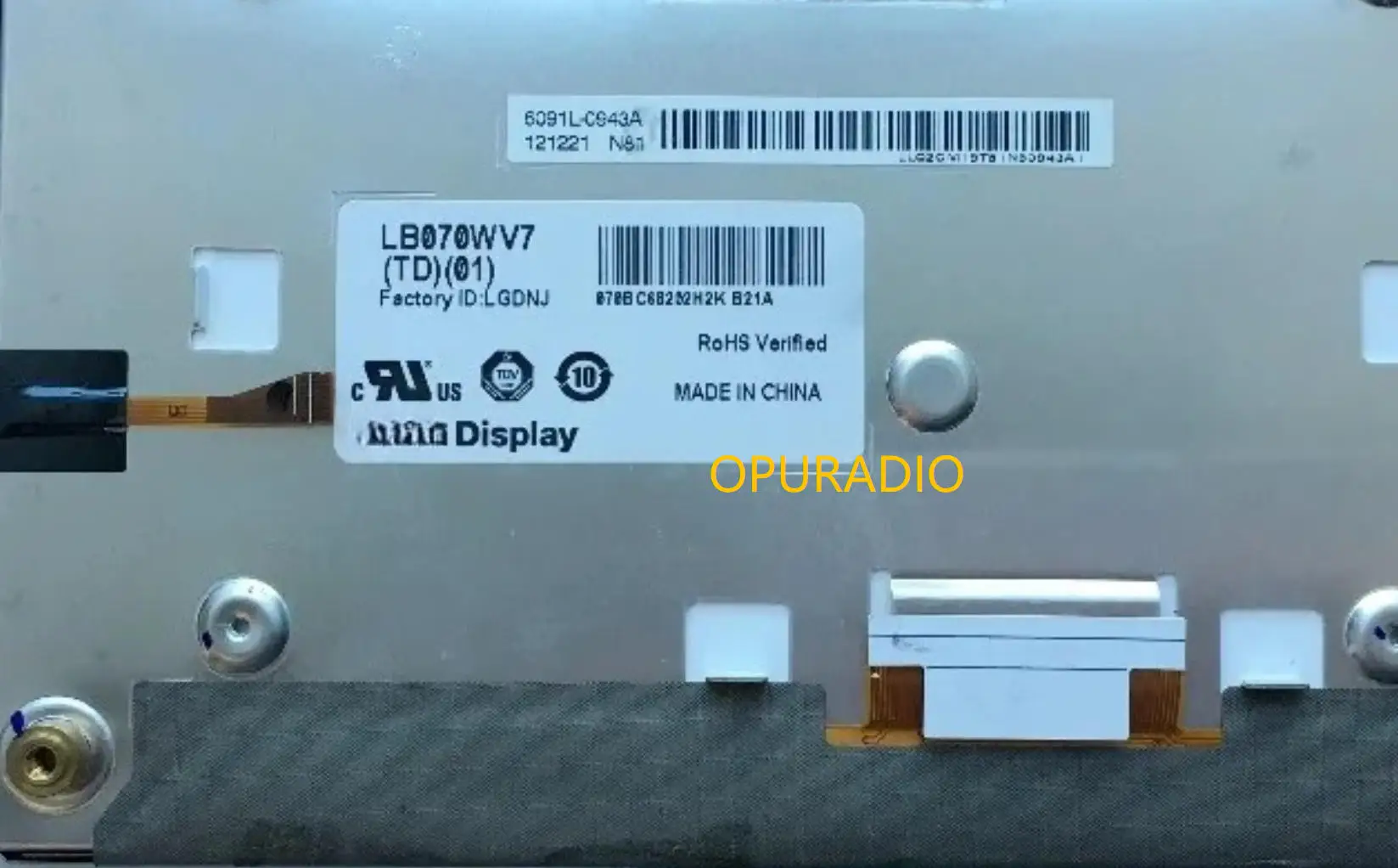 Original neuer 7-Zoll-LCD-Bildschirm LB070WV7(TD)(01) LB070WV7-TD01 Display für Hyundai Auto-Navigation TFT LCD-Monitore – Detail 4