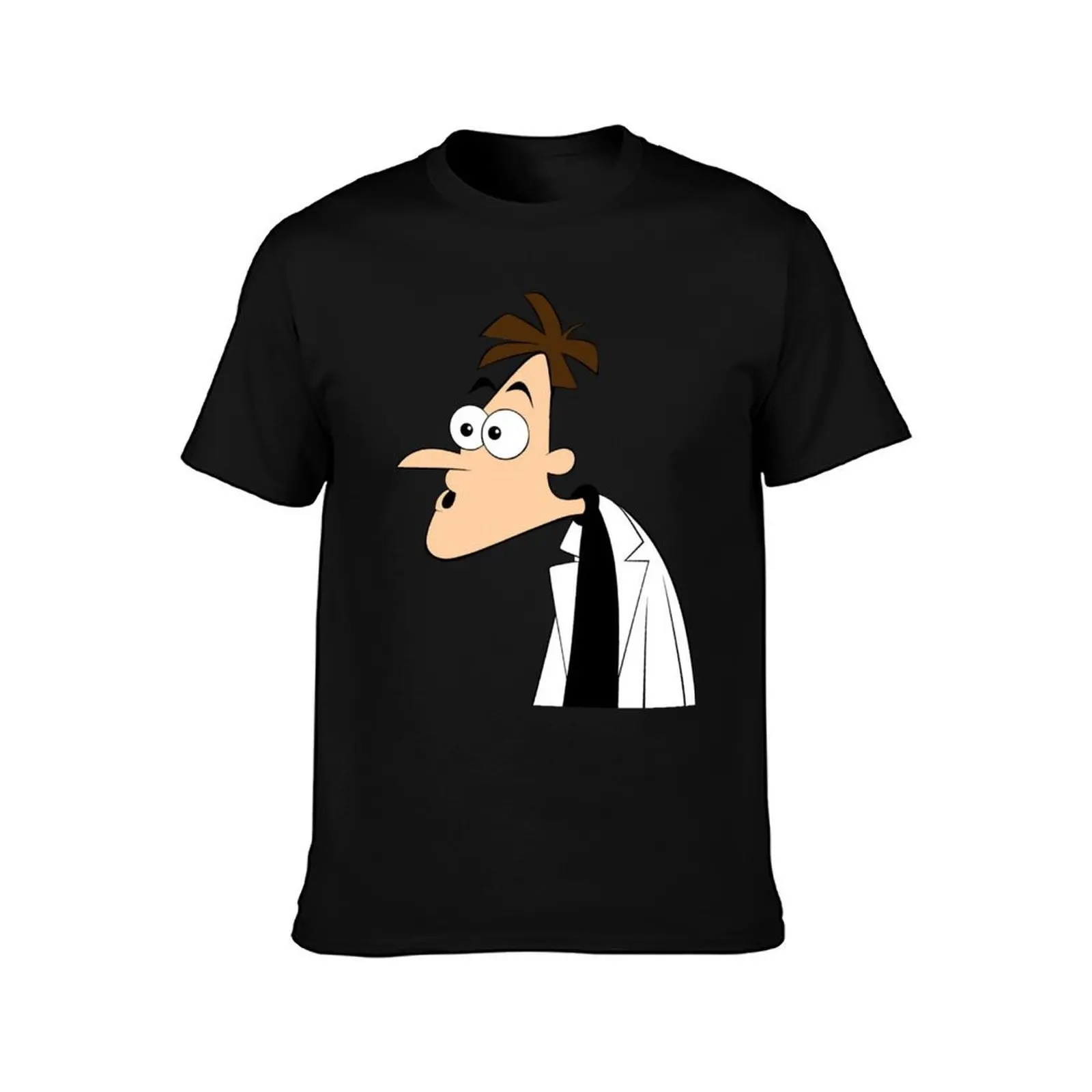 Dr. Heinz Doofenshmirtz T-Shirt, Summer Casual Cotton Tee, Oversized Streetwear Tops, Vintage Graphic Print, Unisex Men Women
