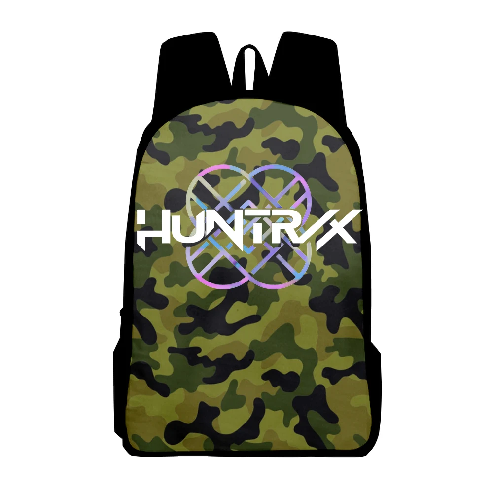 KPop Demon Hunters Huntrix Logo Backpack 2025 Cartoon Movie Merch Casual Rucksack Men Women Outdoor Daypack Unisex Bag