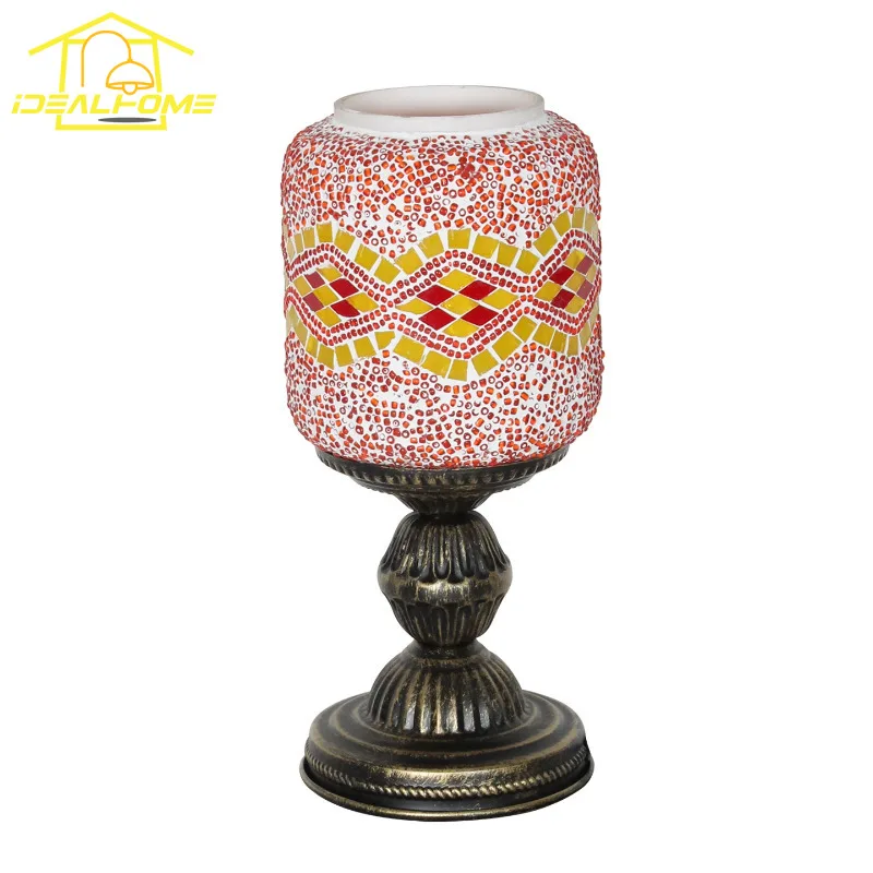 Turkish Design Bohemian Tiffany Glass Table Lamp LED E27 Romantic Atmosphere Art Decorative Desk Light Living Room Bedroom Study
