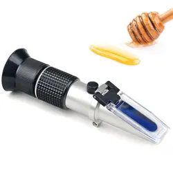 3-in-1 Honey Refractometer Honey Moisture Brix Baume 58-90% Brix Scale Range Honey Water Tester