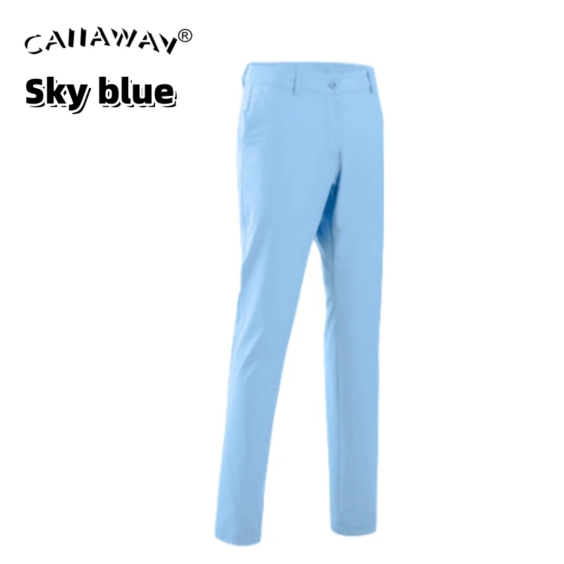 CAIIAWAV Golf Men\'s Summer Sports Pants Breathable Quick Dry Elastic Trouser Slim Fit Trousers Golf Tennis Sports Trousers