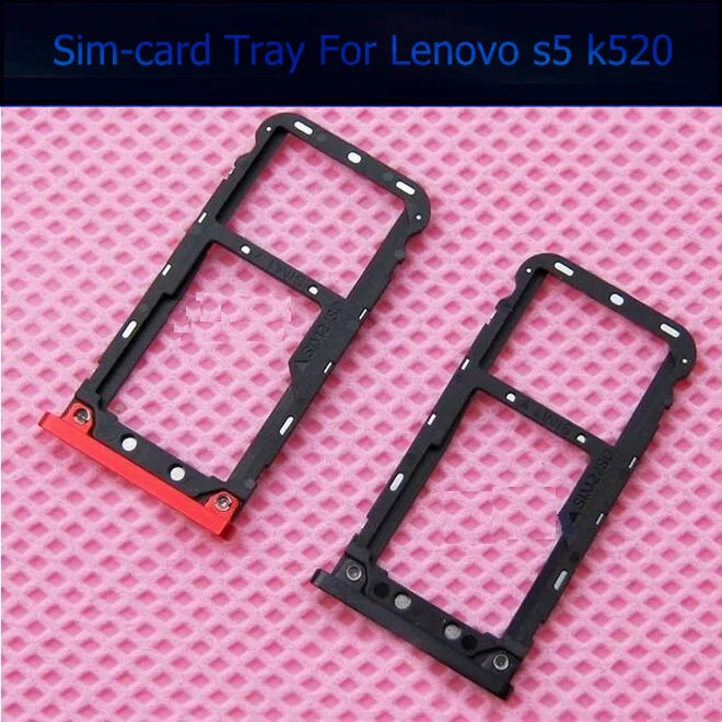 

Sim Card Tray For Lenovo S5 K520 Sim Card Tray Holder Micro SD Card Holder Slot Parts Reader Adapter Repalcement Repair Parts S5